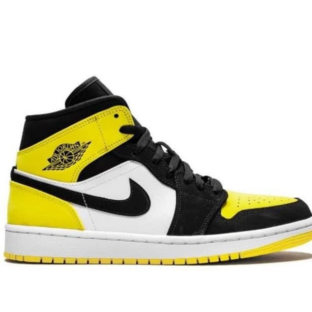 Nike air Jordan 1 Mid Yellow toe